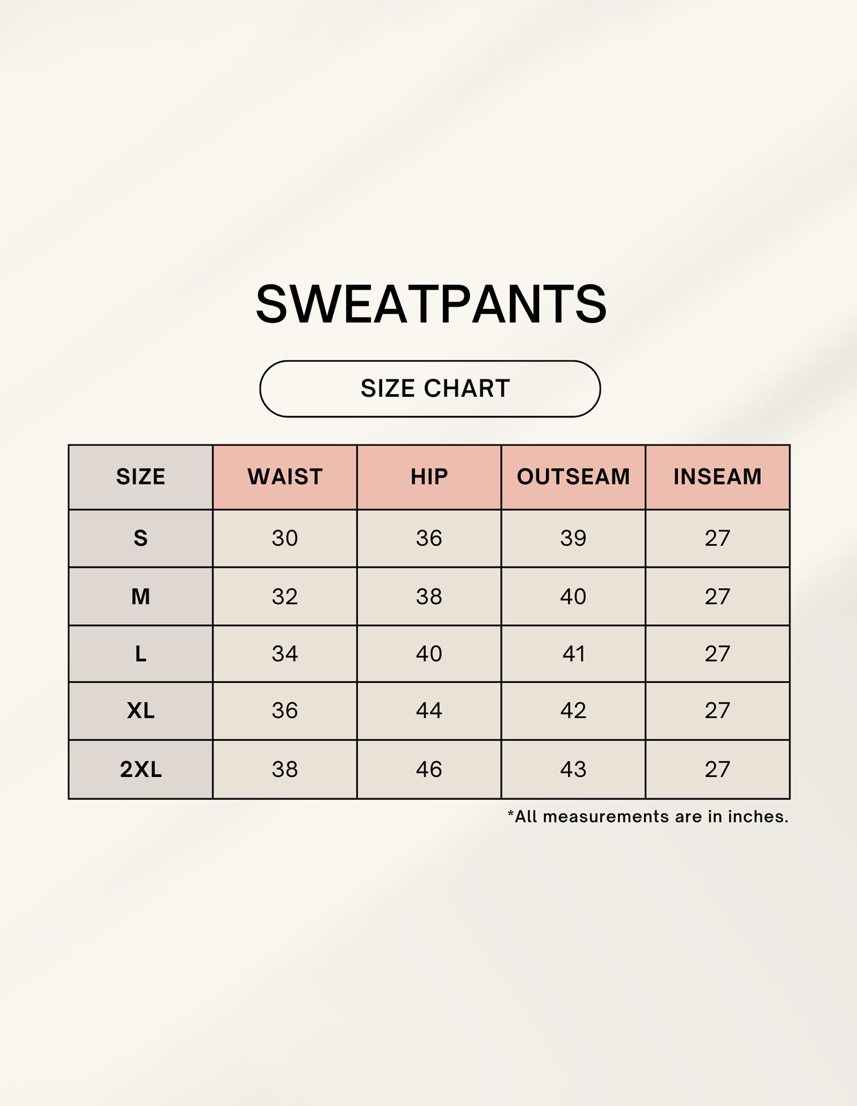 BEIGE SWEATPANTS