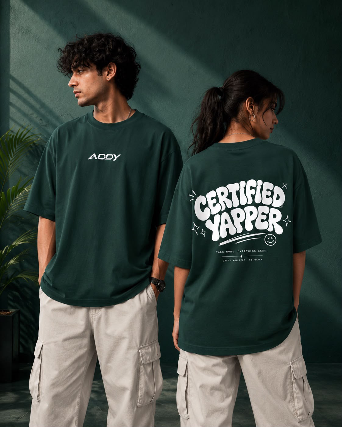 CERTIFIED YAPPER  bottle green