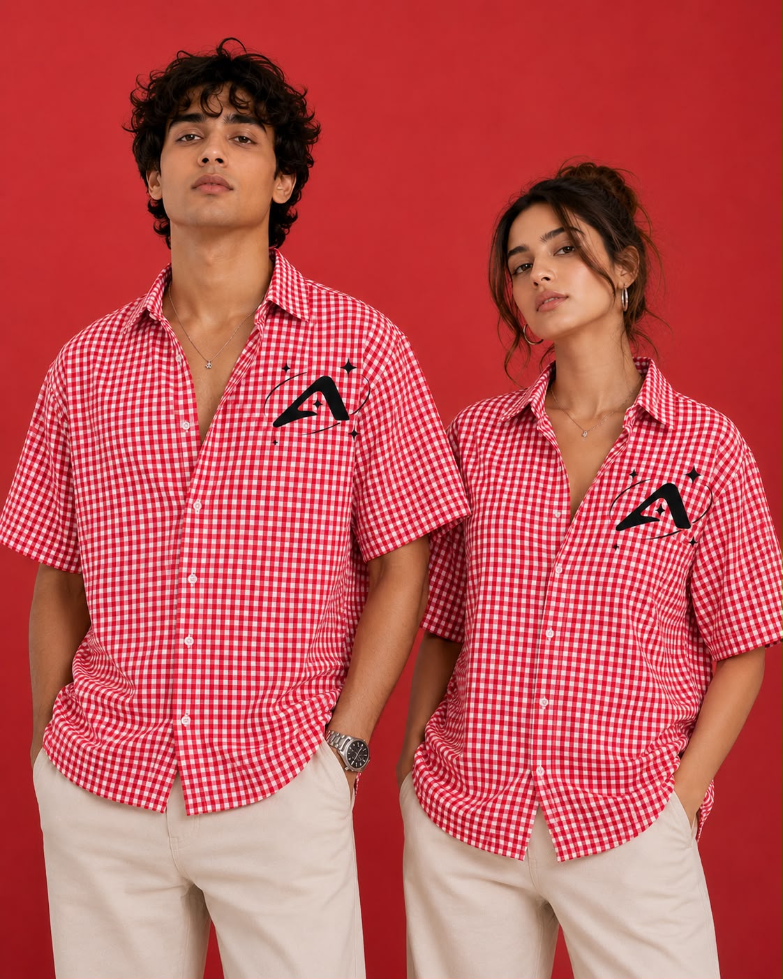 BOXY FIT SHIRT RED
