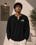 BLACK HENLEY
