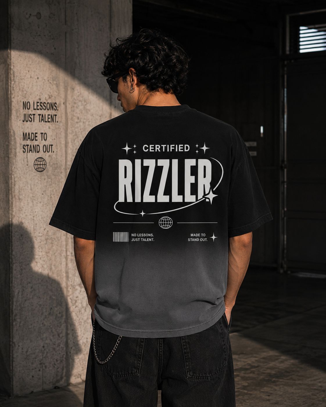 CERTIFIED RIZZLER boxy fit t-shirt
