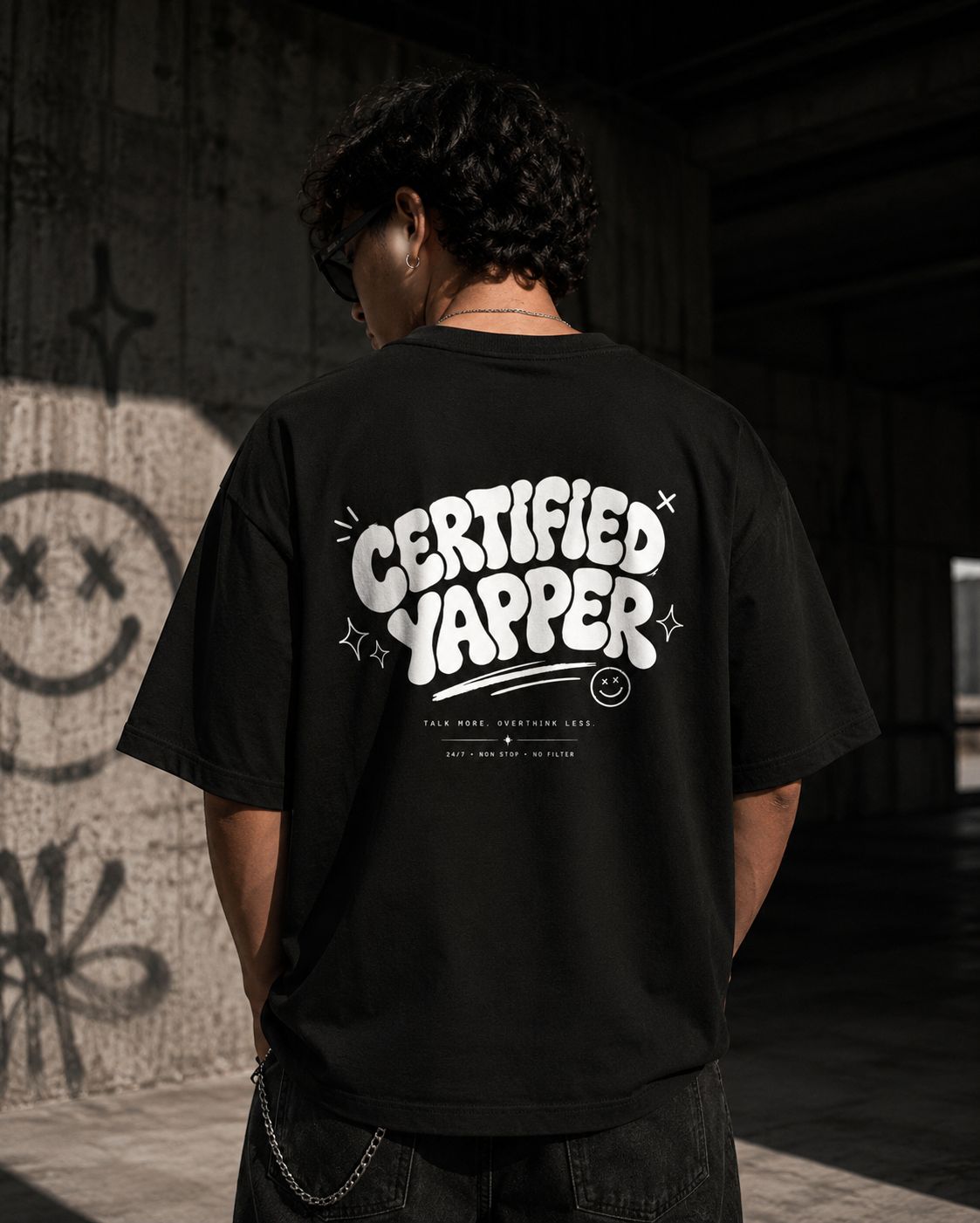 CERTIFIED YAPPER oversized tshirt