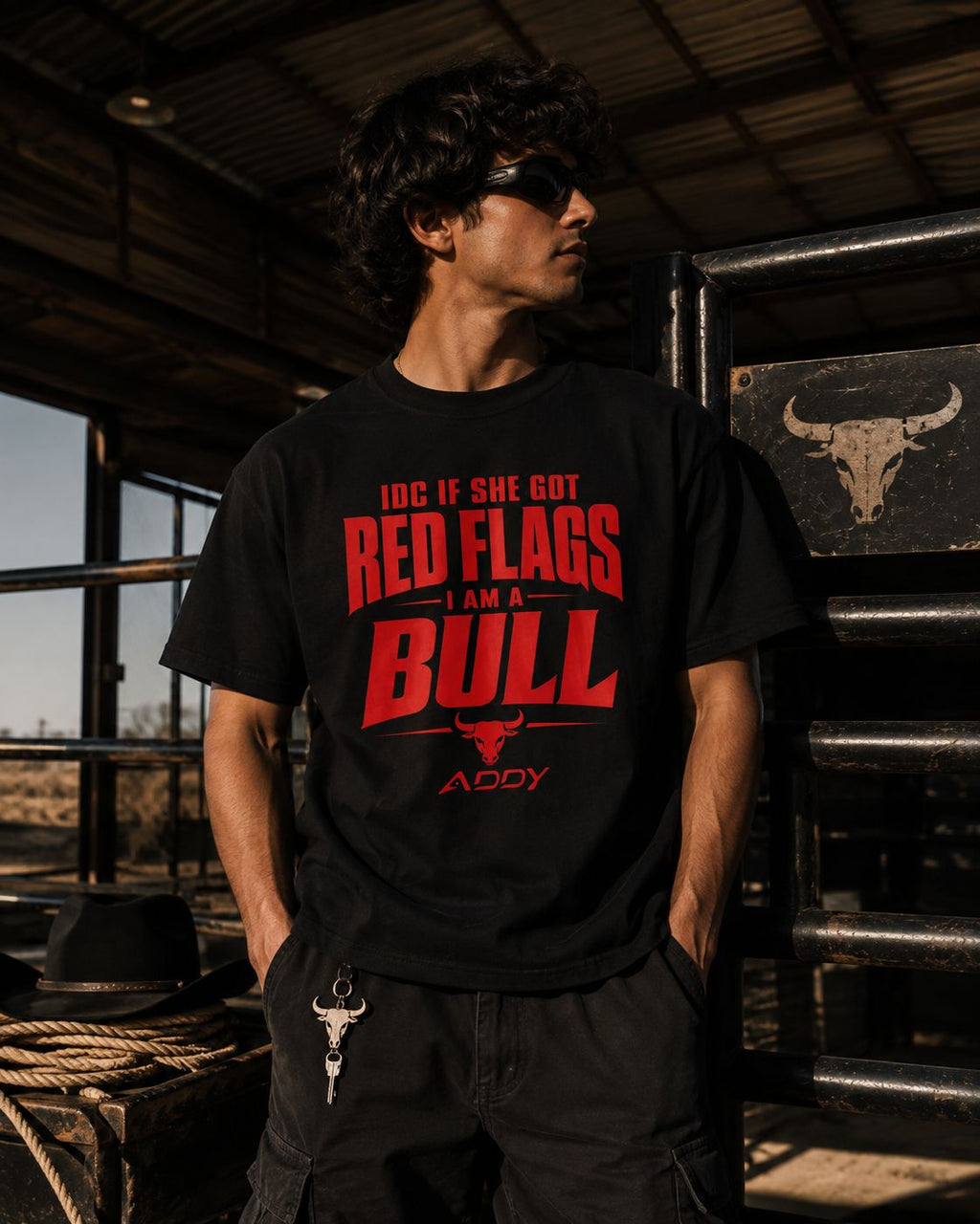 RED FLAG & BULL boxy fit t-shirt