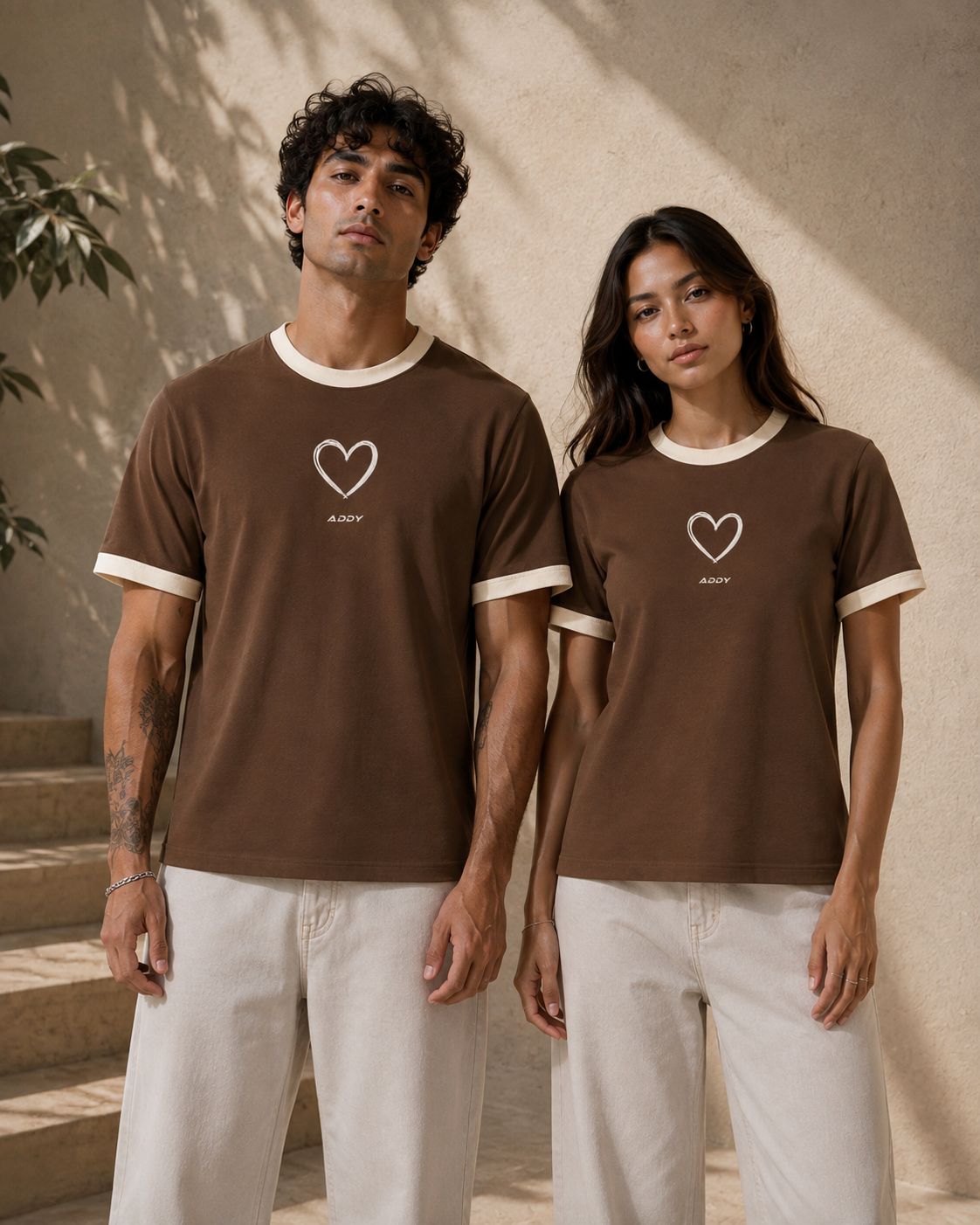 HEART ringer tee
