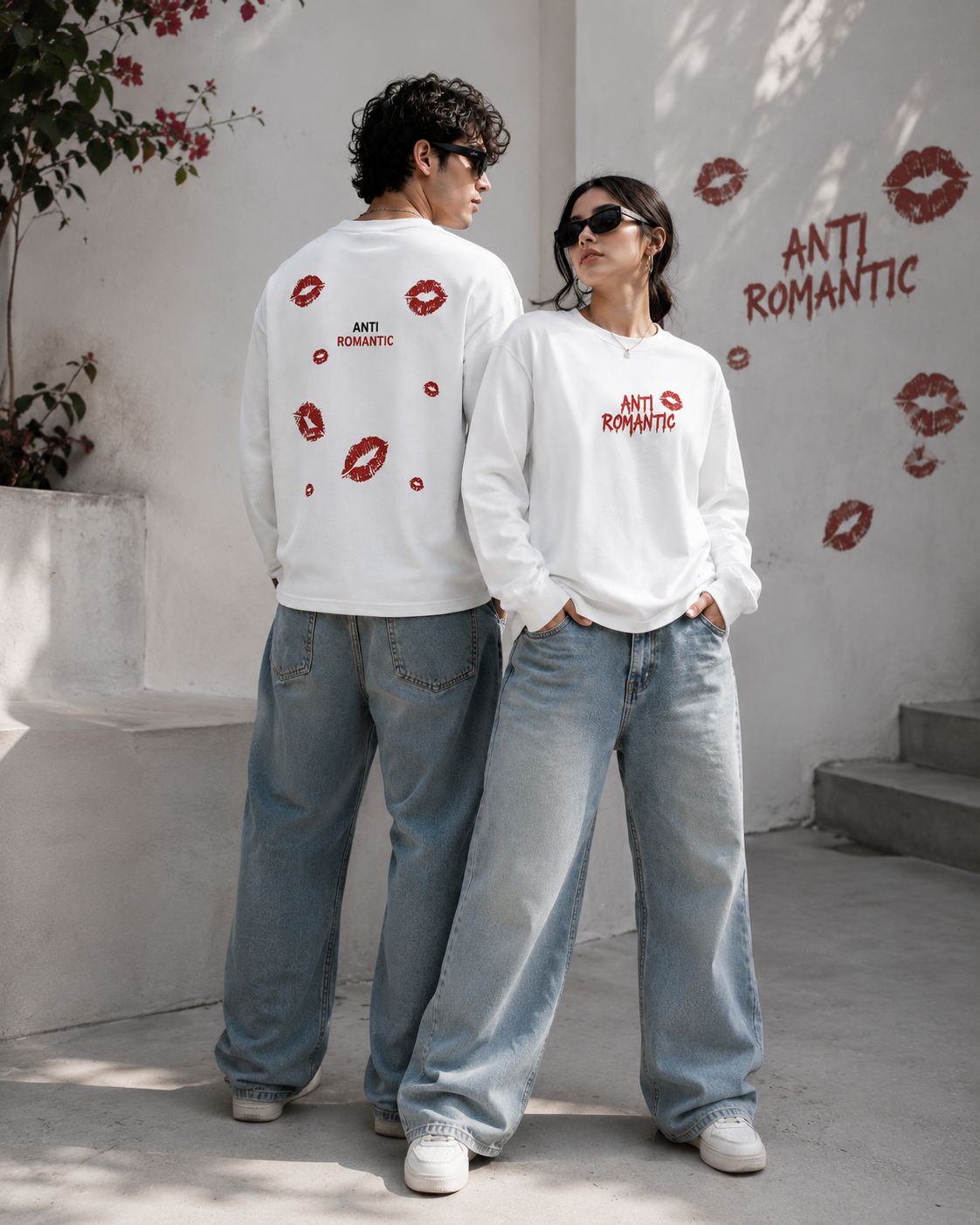 ANTI ROMANTIC waffle knit