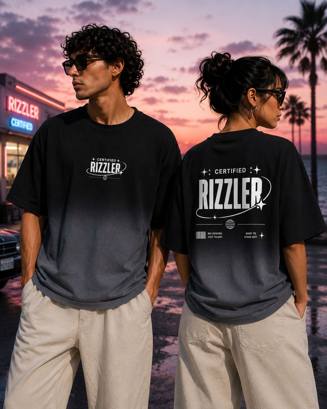 CERTIFIED RIZZLER boxy fit t-shirt