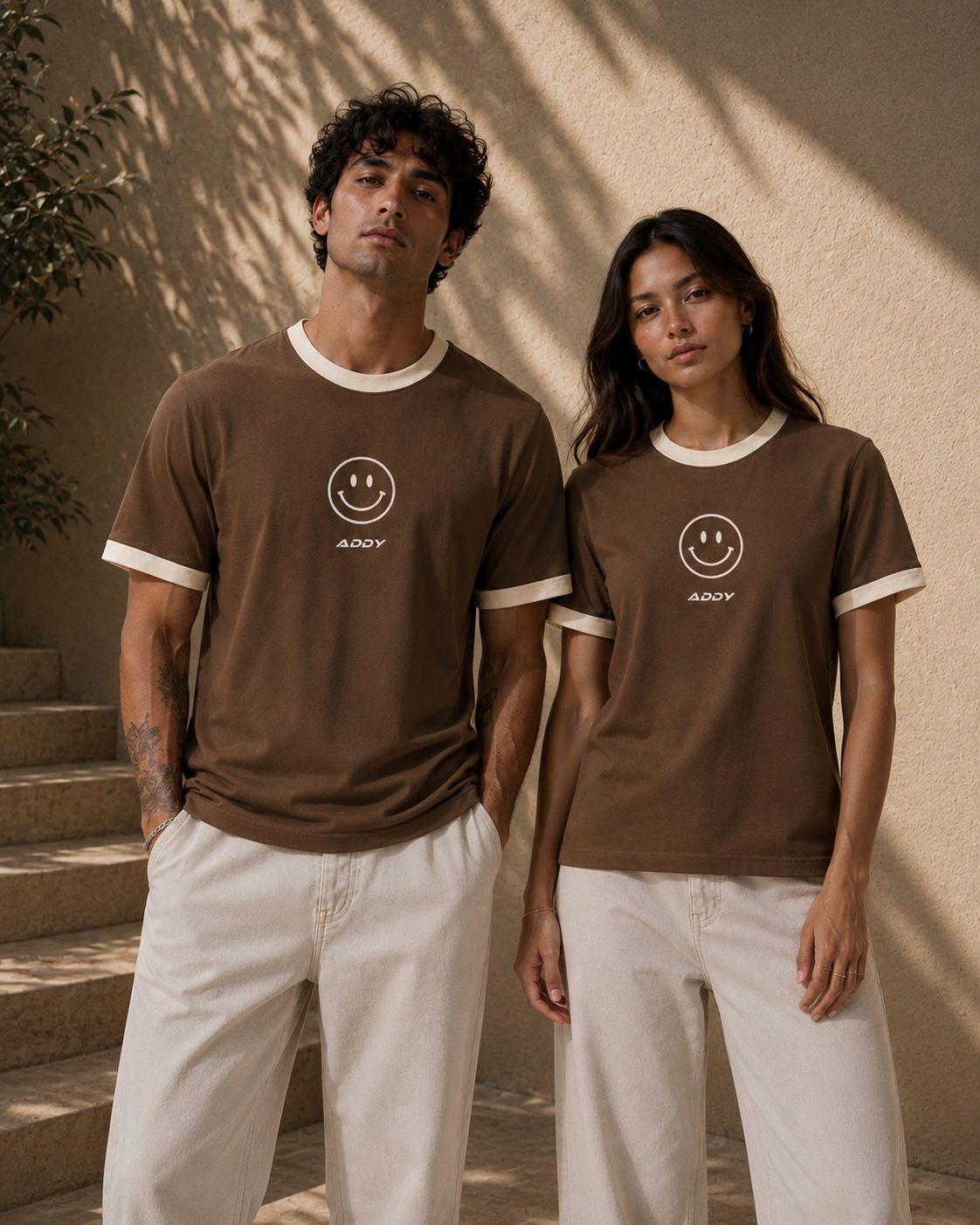 SMILIE ringer tee