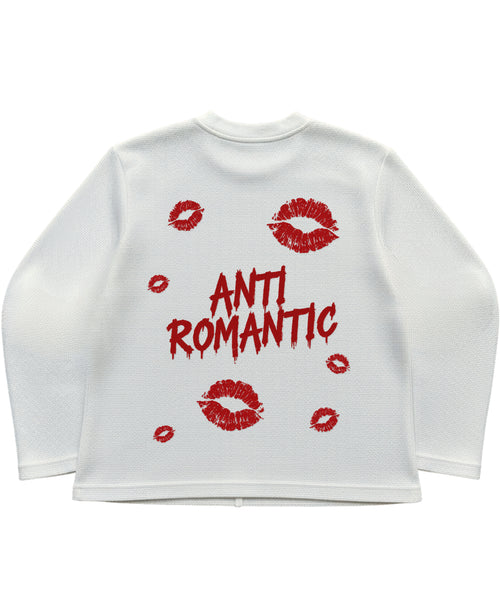 Off-white waffle knit oversized full-sleeve Back Design