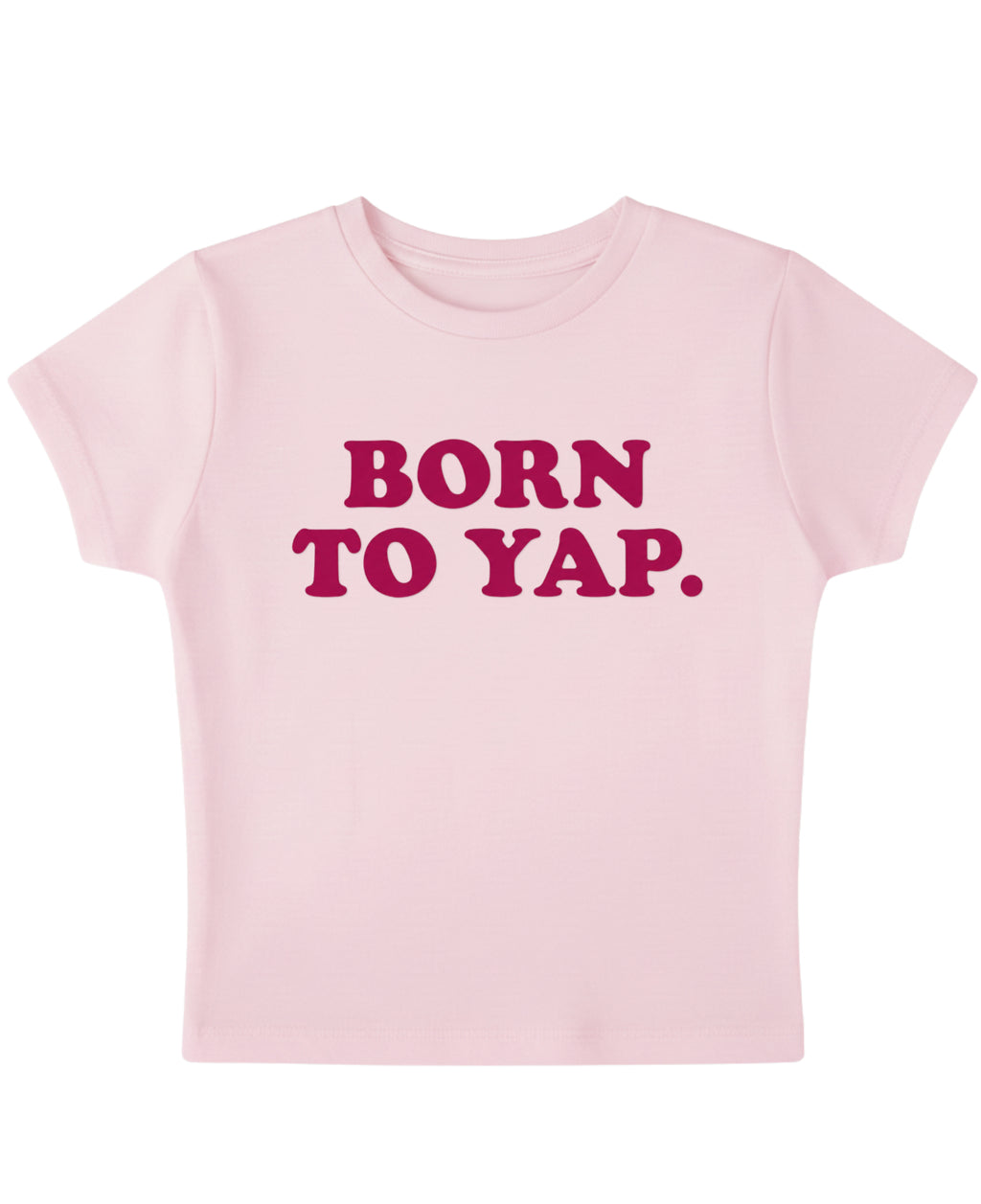 Baby Pink Baby Tee Front Design