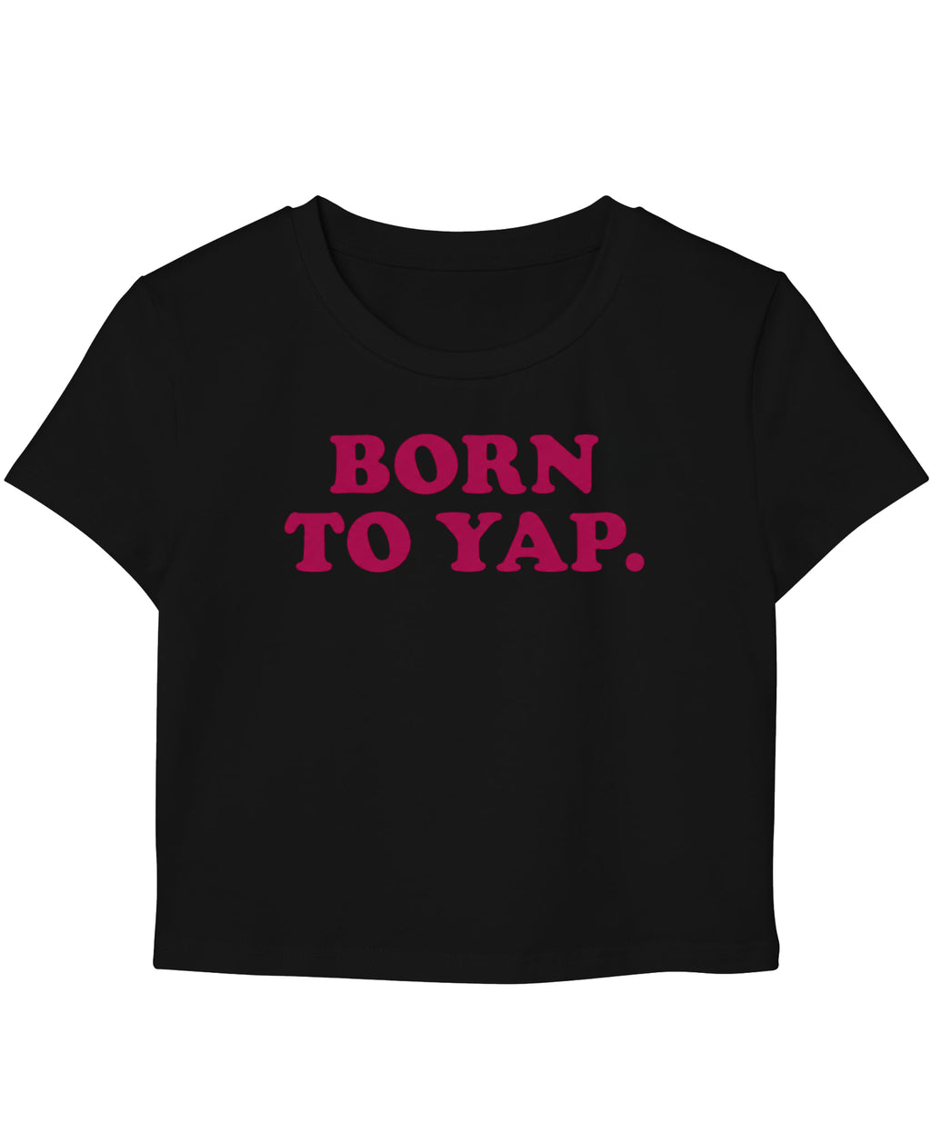 Black Baby Tee Front Design