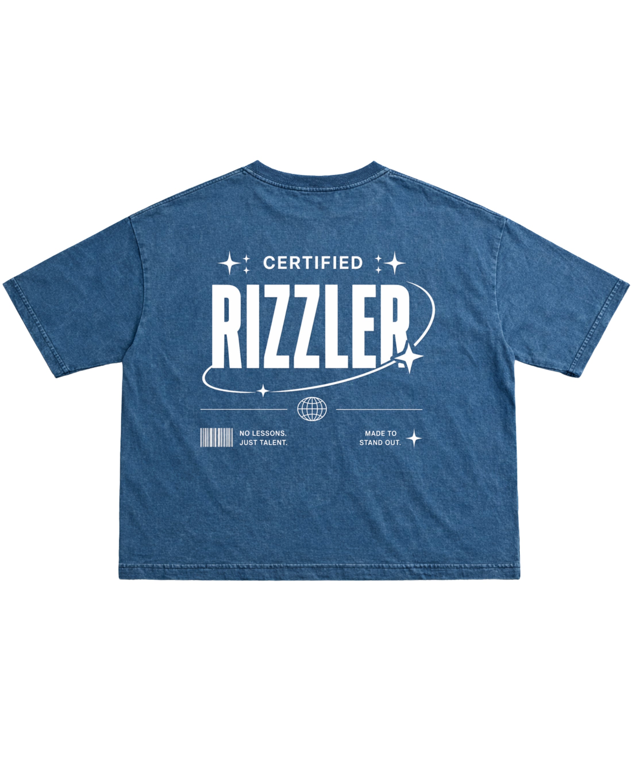 Denim Wash Boxy Fit T-shirt Back Design