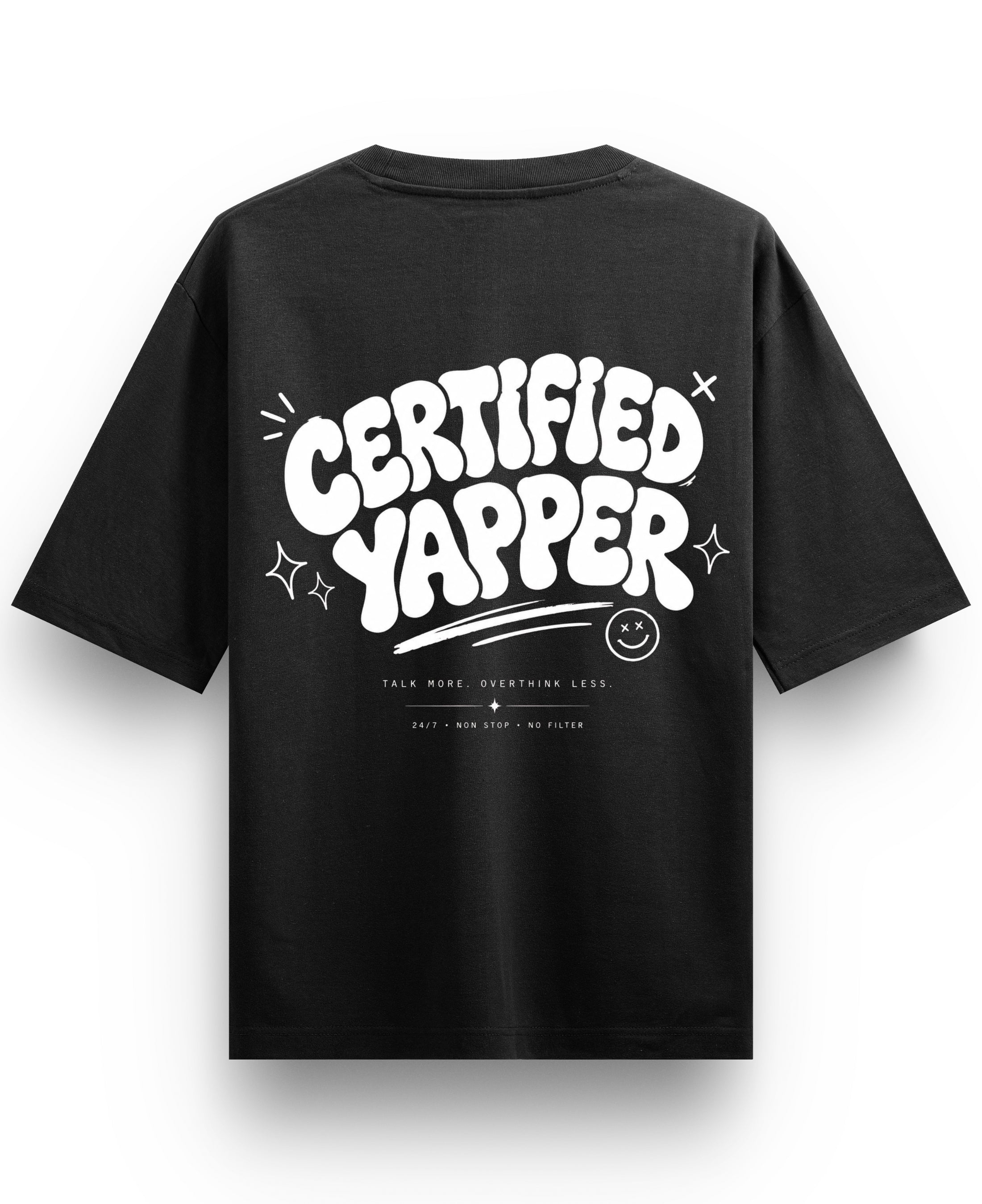 Black Oversized T-shirt Back Design