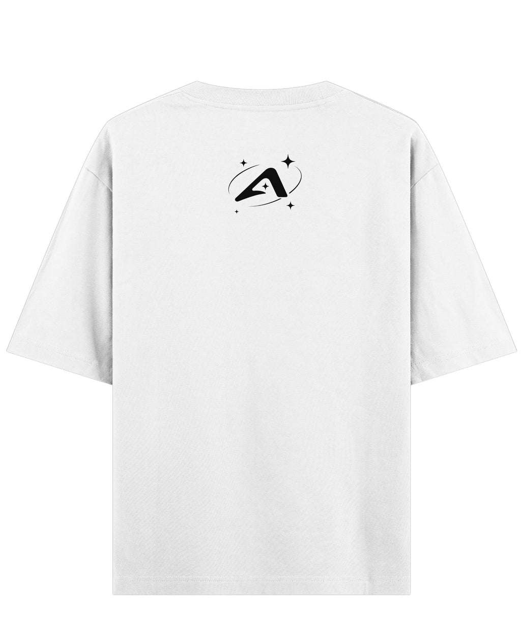 White Oversized T-shirt Back Design