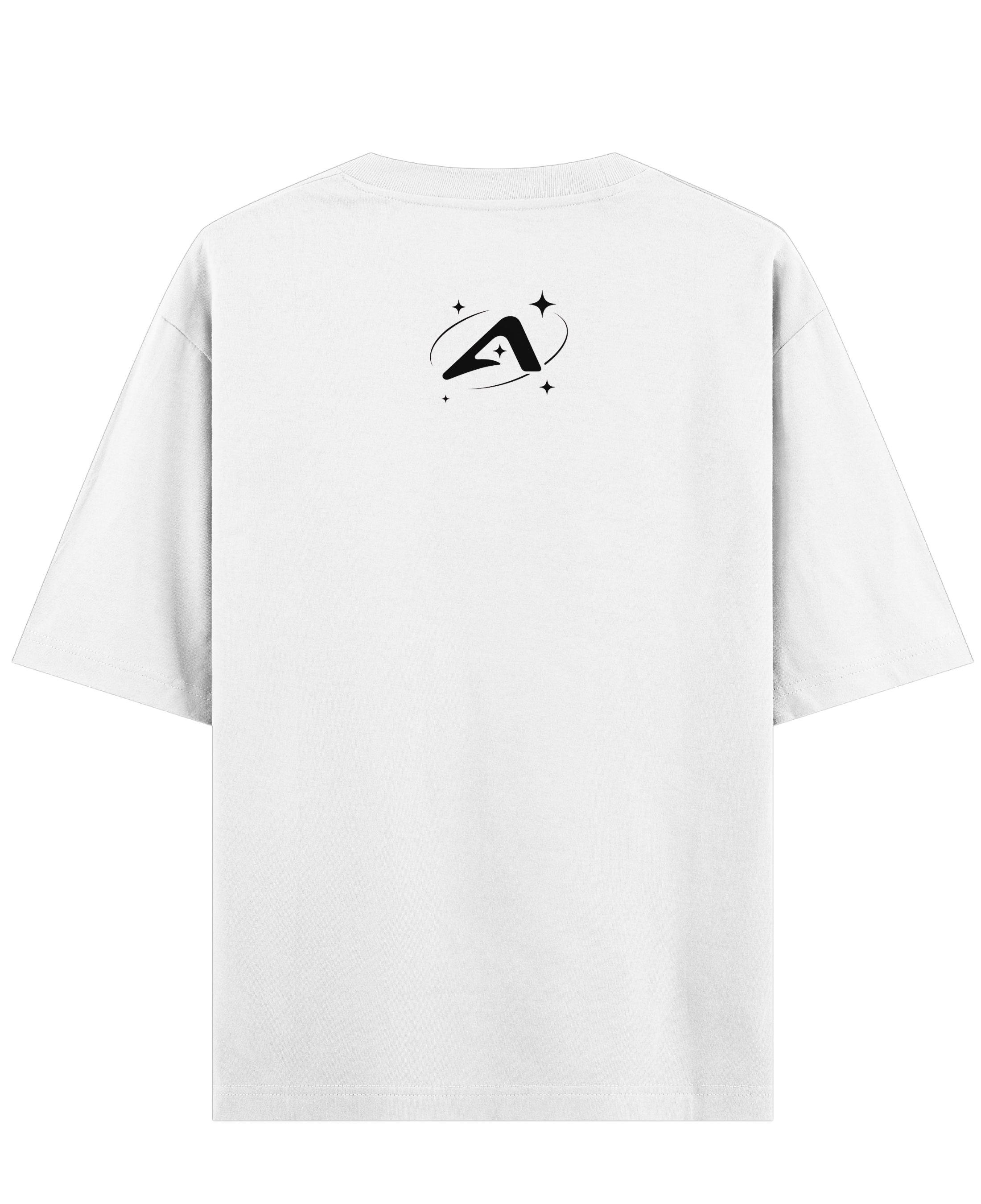 White Oversized T-shirt Back Design