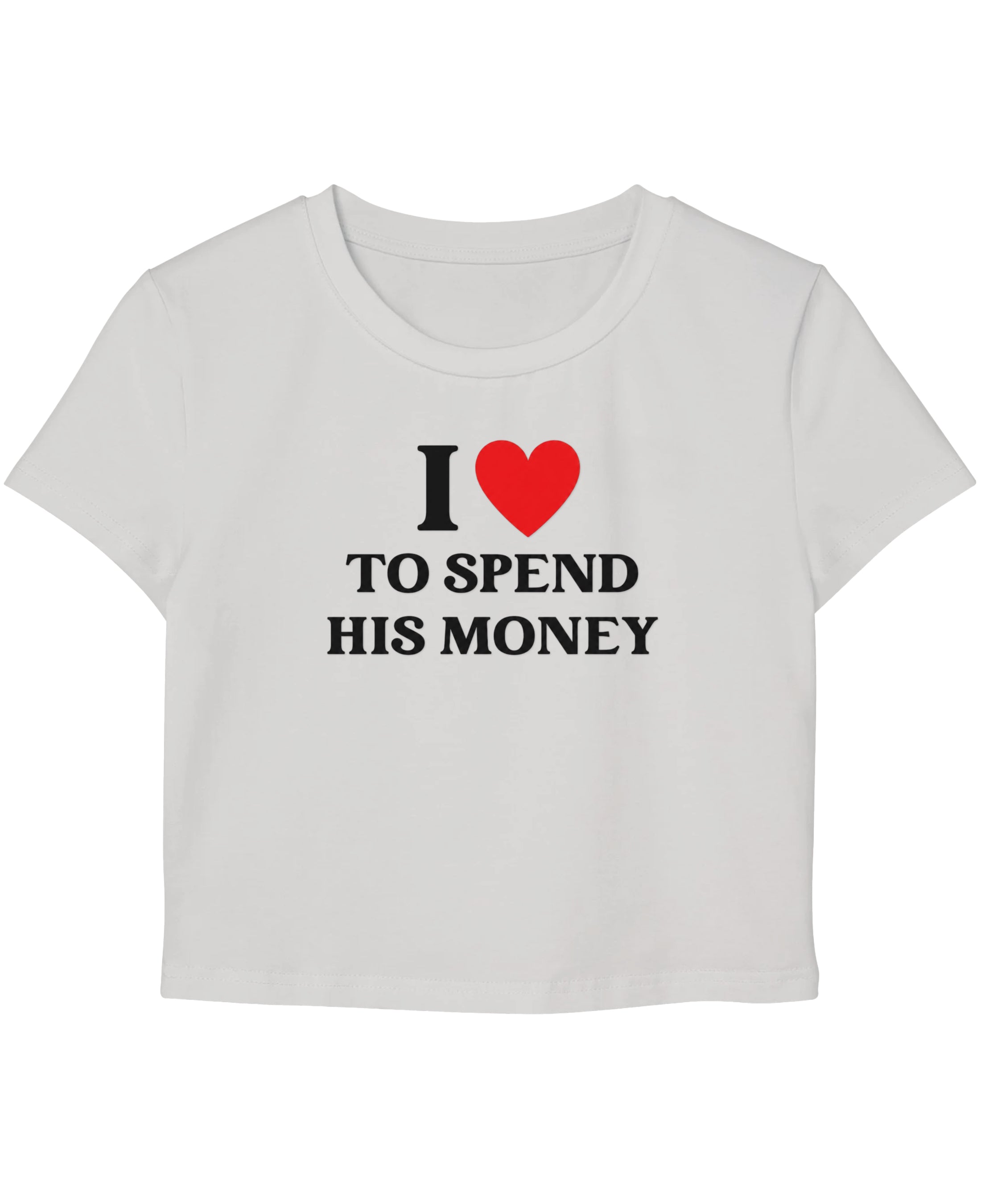 White Baby Tee Front Design
