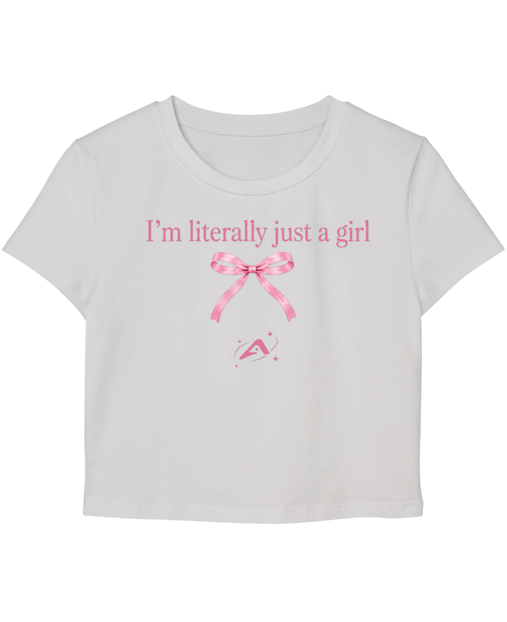 White Baby Tee Front Design