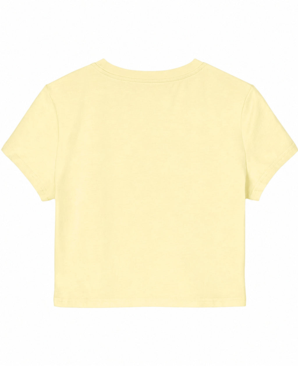 Butter Yellow Baby Tee Back Design