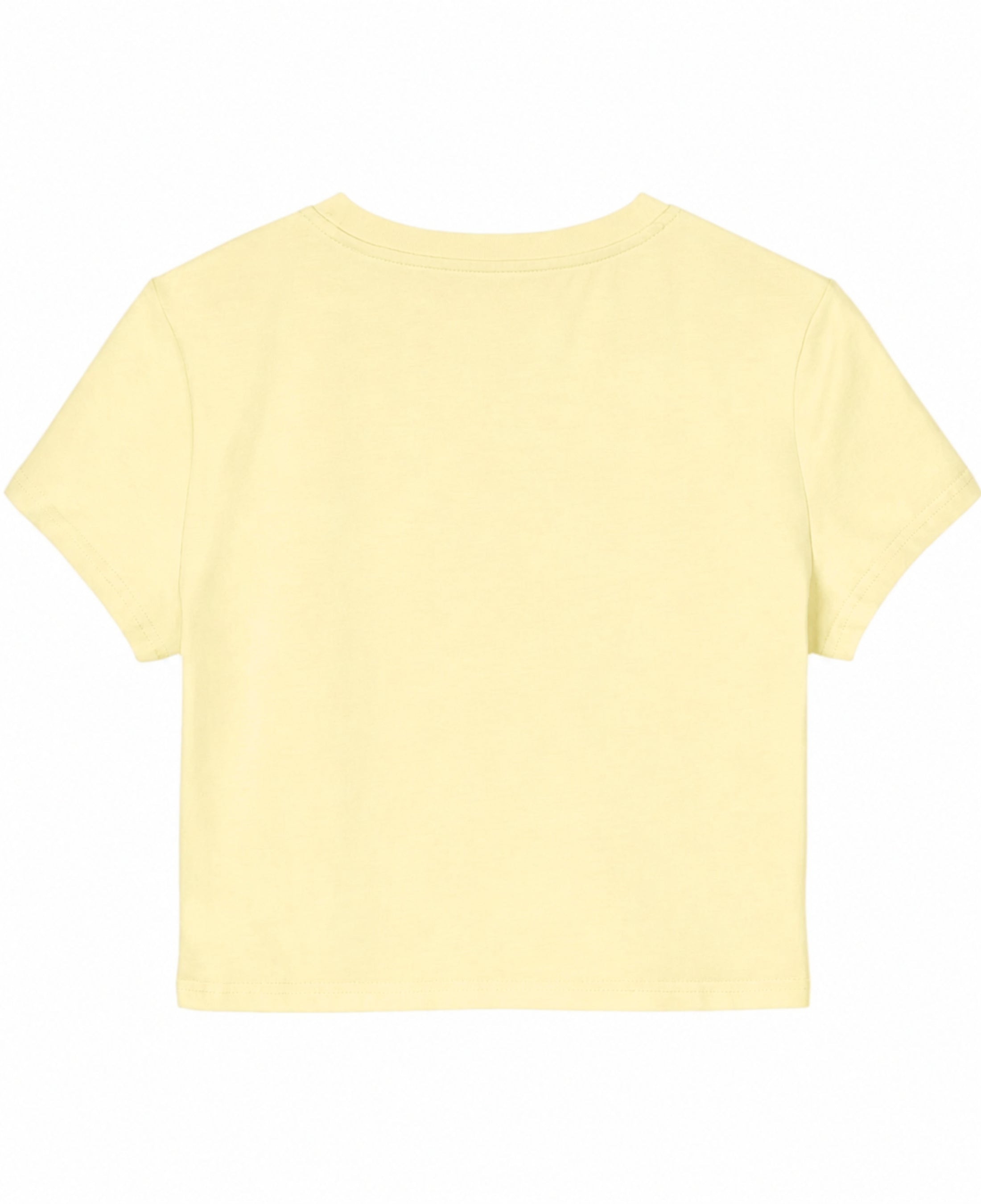 Butter Yellow Baby Tee Back Design