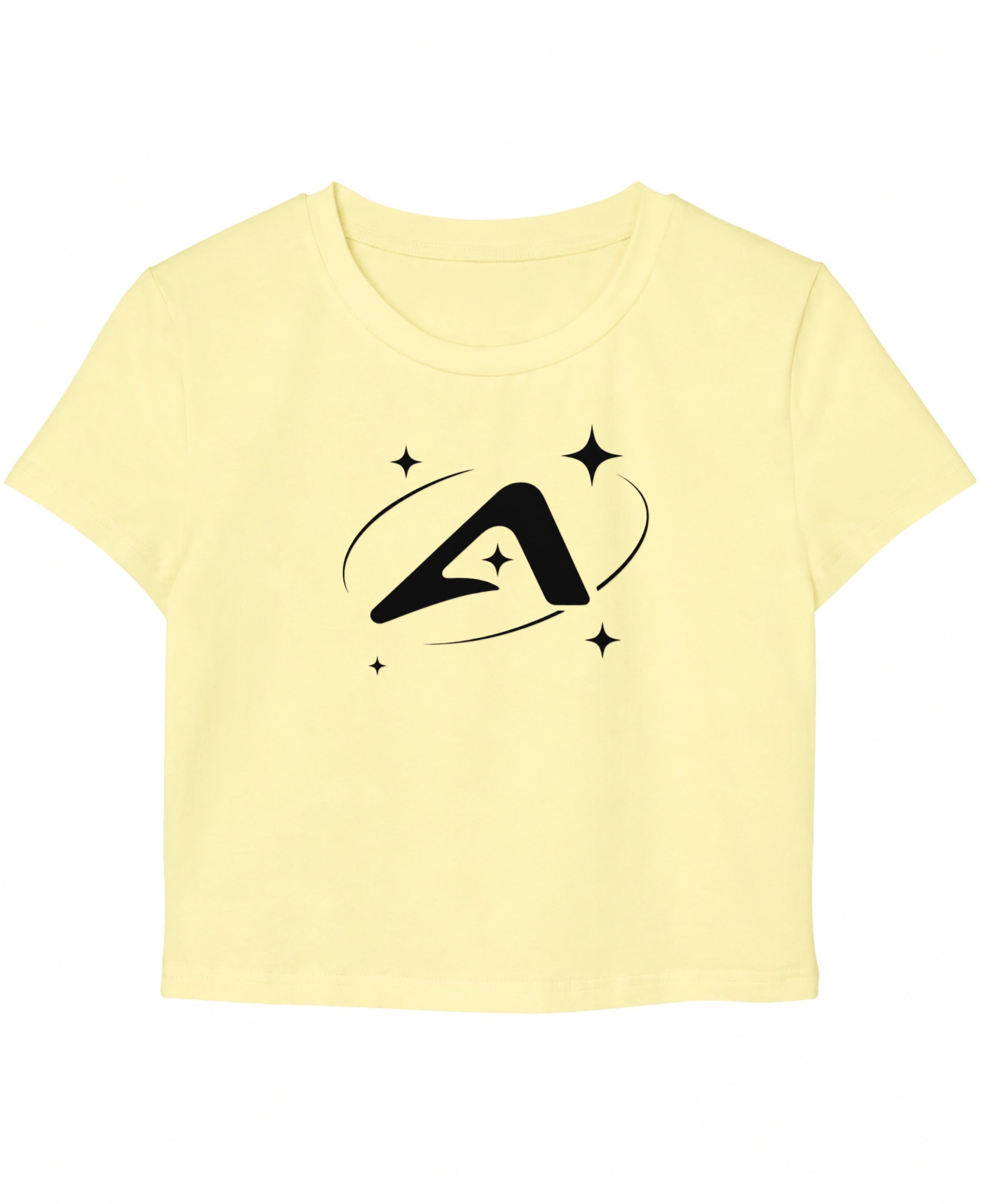 Butter Yellow Baby Tee Front Design