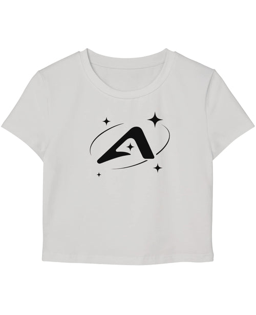 White Baby Tee Front Design