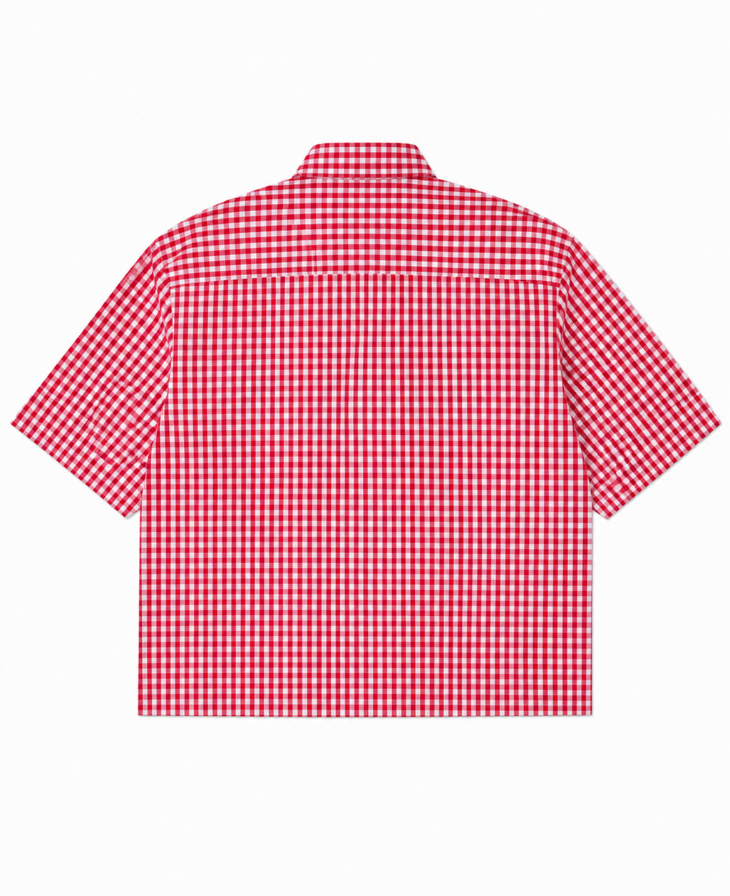 Red Picnic Oxford Boxy Shirt Back Design