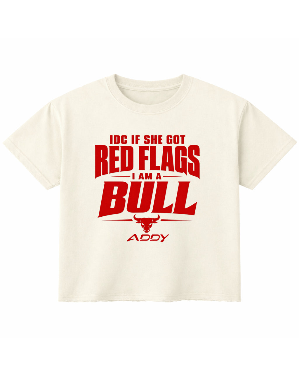 Off White Boxy Fit T-shirt Front Design