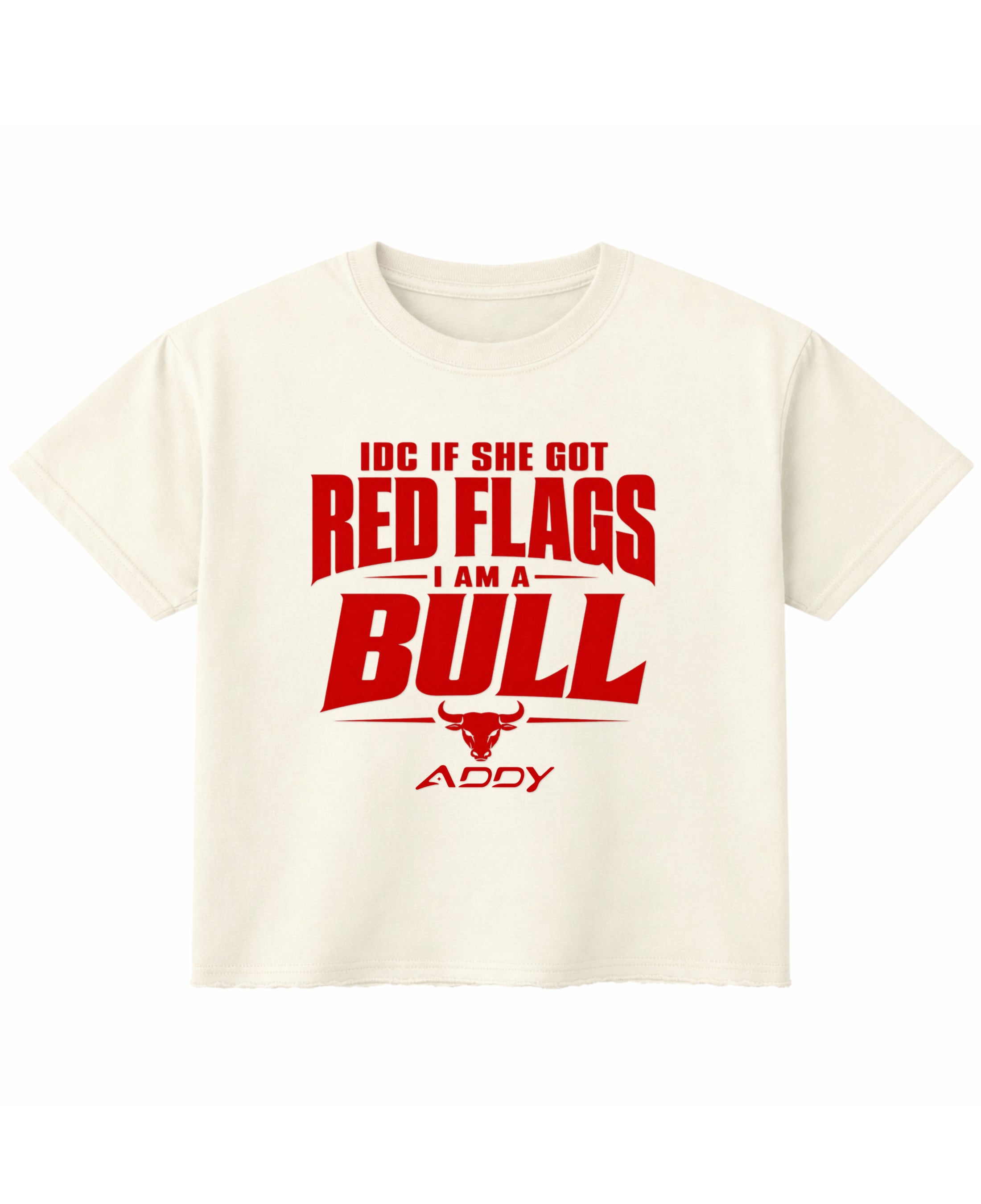 Off White Boxy Fit T-shirt Front Design