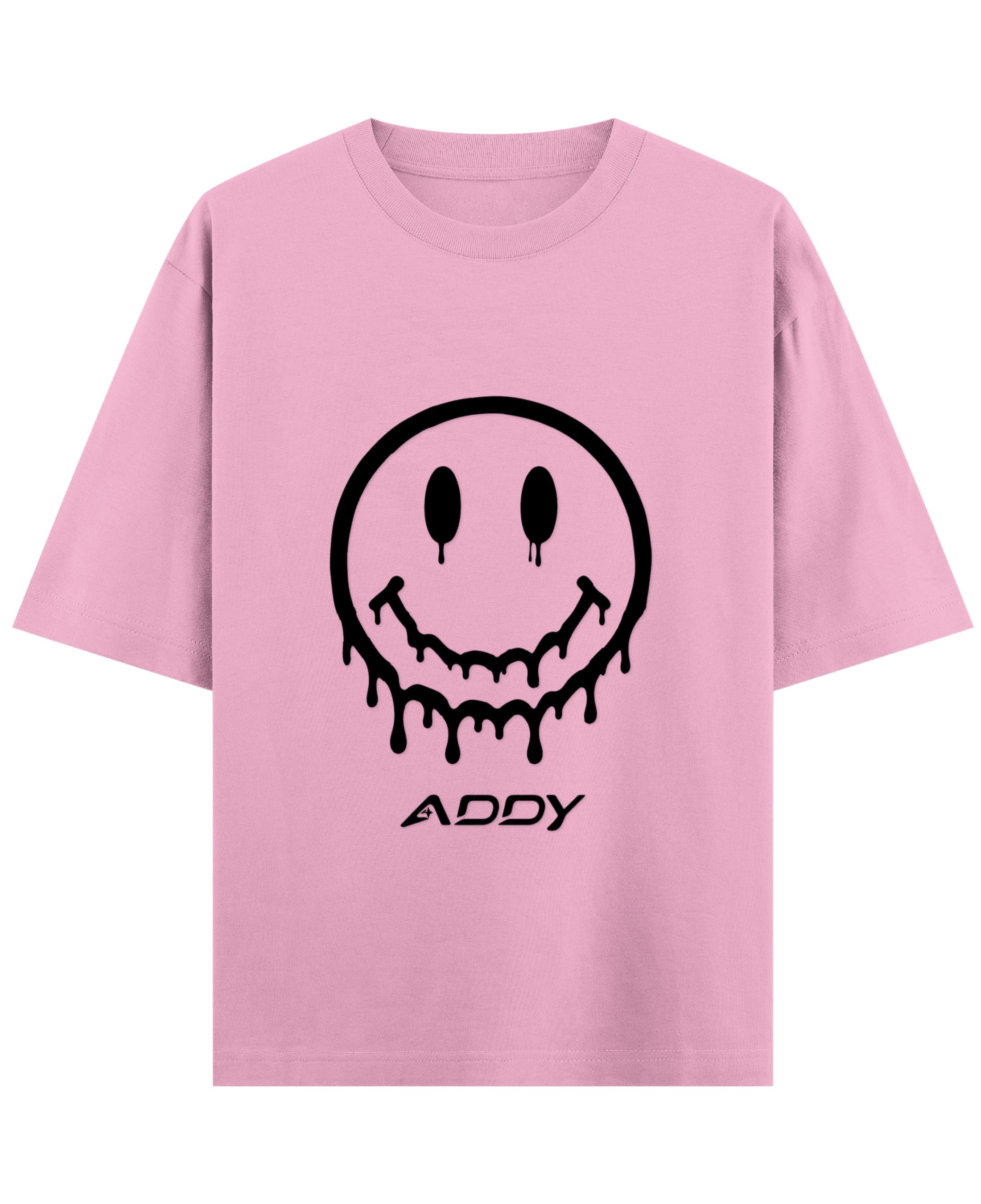Baby Pink Oversized T-Shirt Front Design