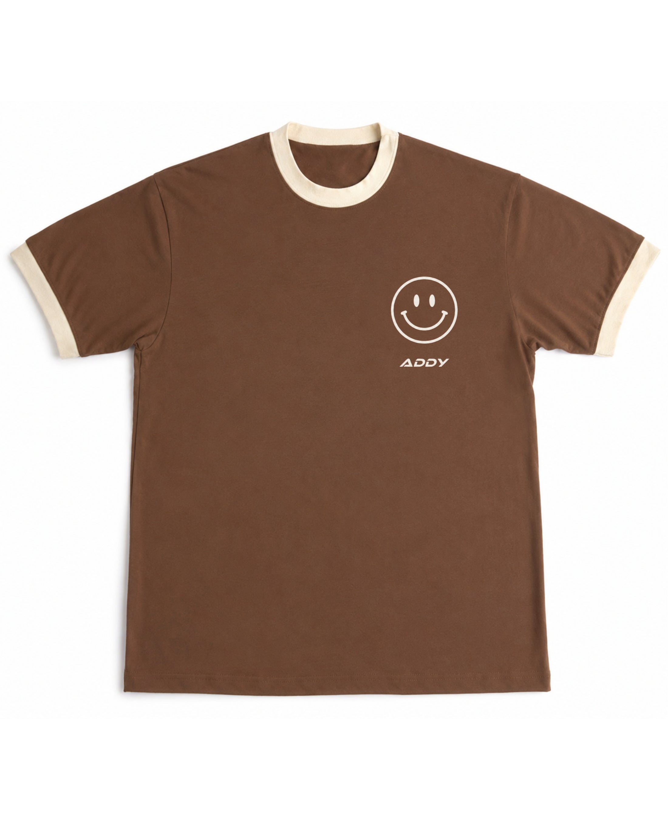 Mousse & Cream Ringer tee Front Design