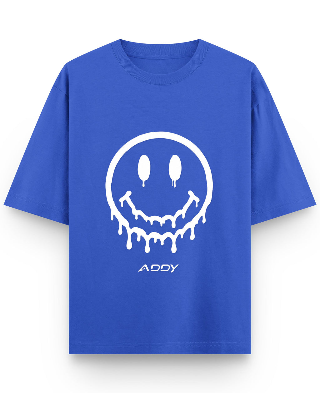 Royal Blue Oversized T-Shirt Front Design