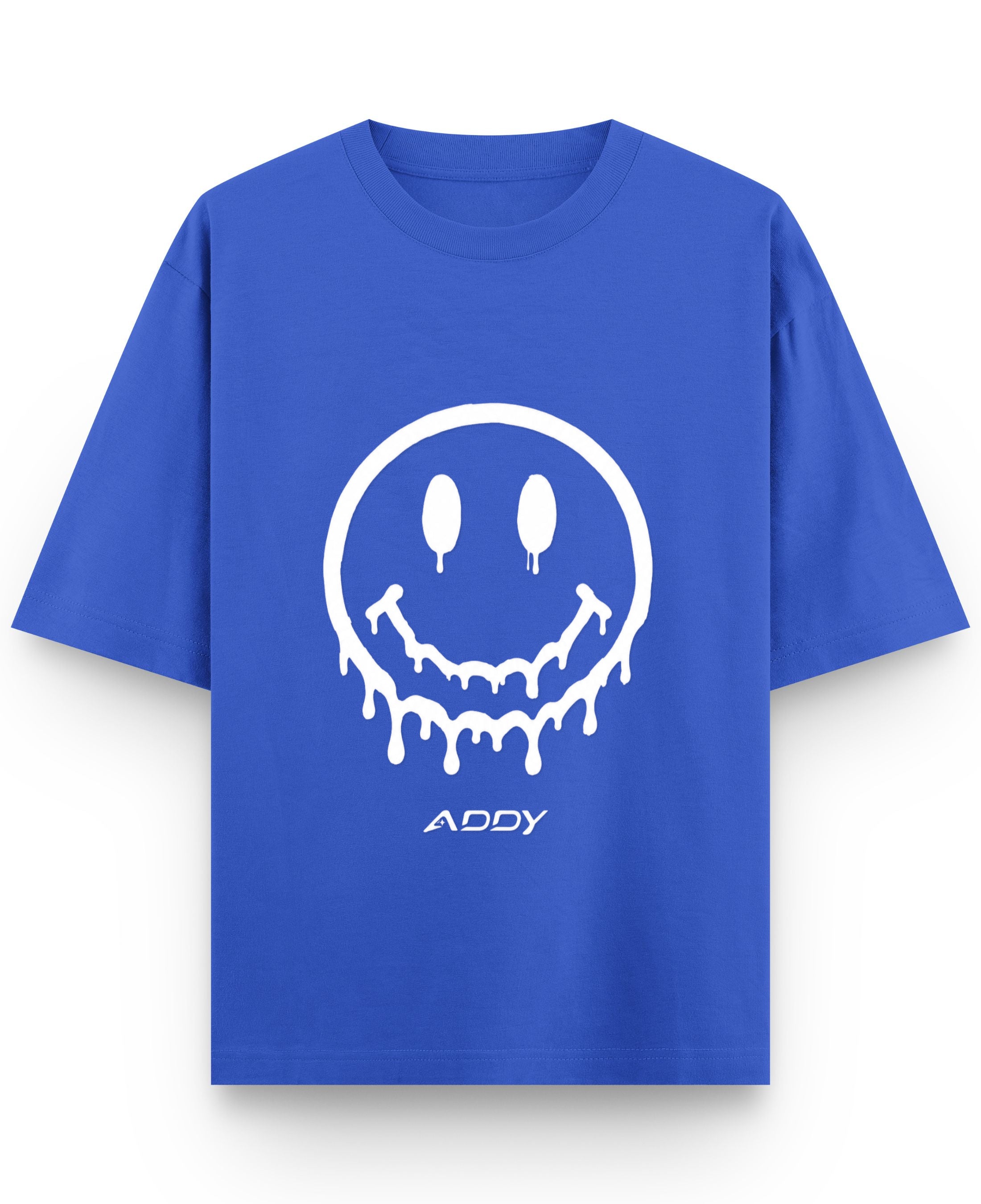 Royal Blue Oversized T-Shirt Front Design