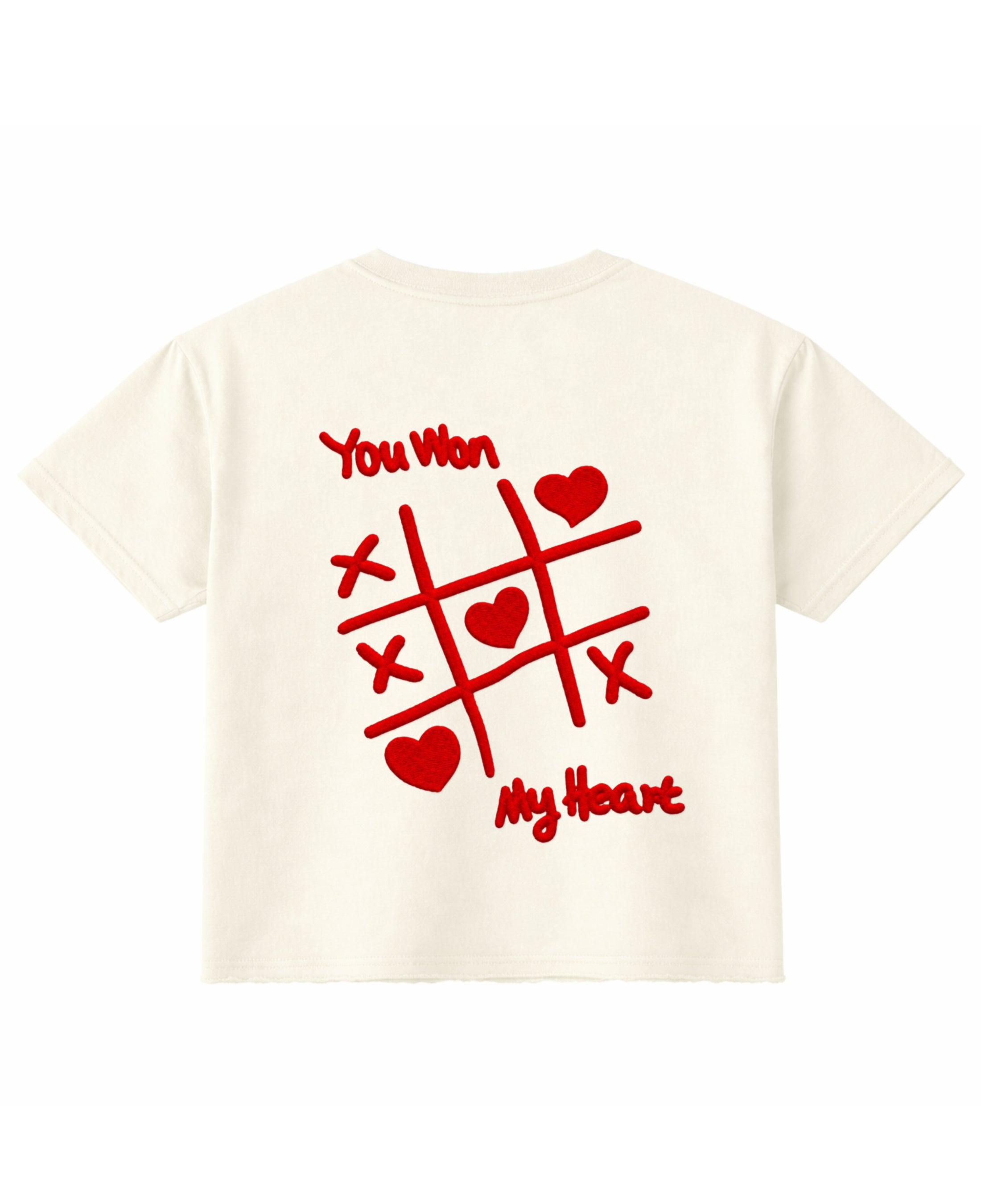 Off White Boxy Fit T-shirt Back Design