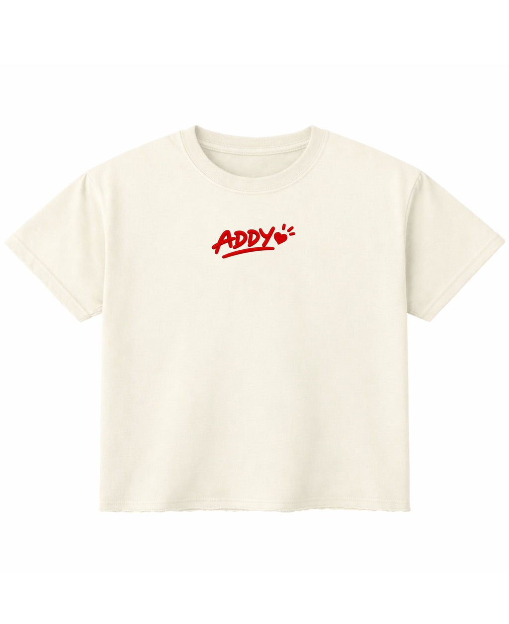 Off White Boxy Fit T-shirt Front Design