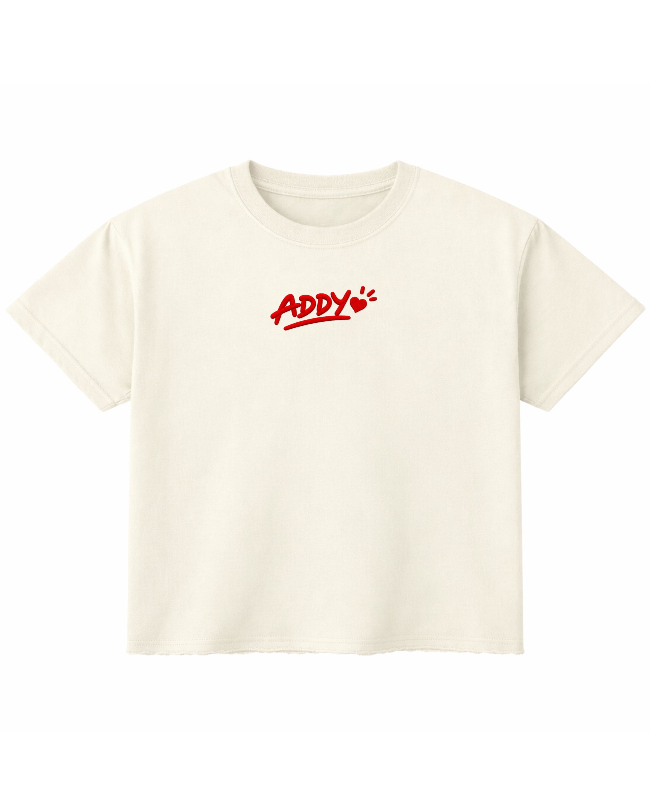 Off White Boxy Fit T-shirt Front Design