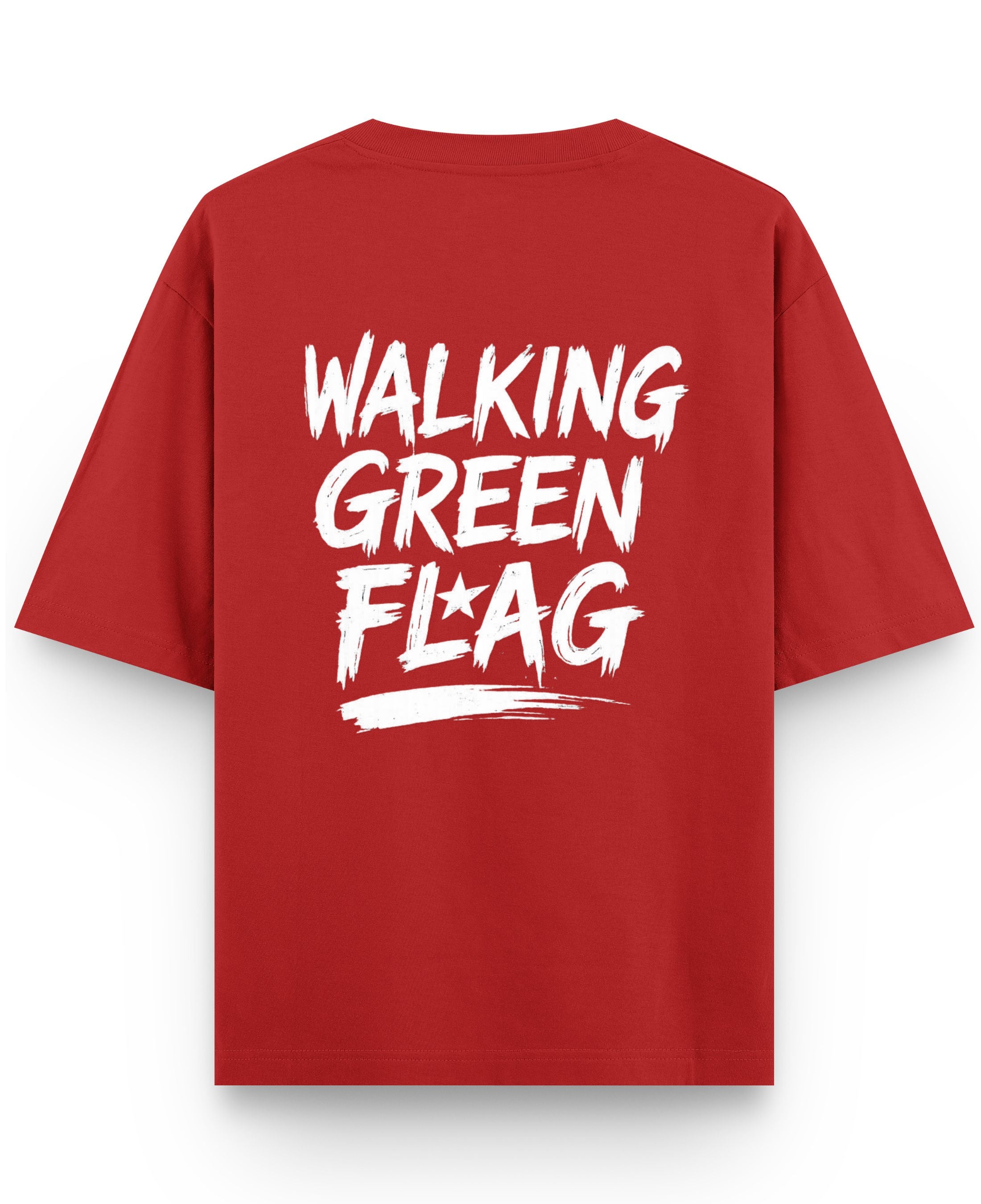 Red Oversized T-shirt Back Design