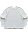 Off-white waffle knit oversized full-sleeve Front Design